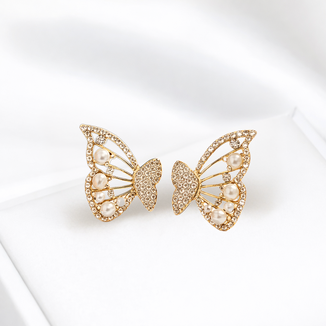 Valentin Pearl Butterfly Earring