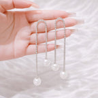 Pearl Thread Earrings
