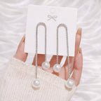 Pearl Thread Earrings