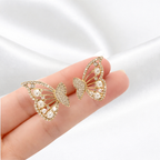 Valentin Pearl Butterfly Earring
