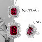 Exquisite Red Ruby Jewellery Set