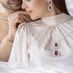 Exquisite Red Ruby Jewellery Set