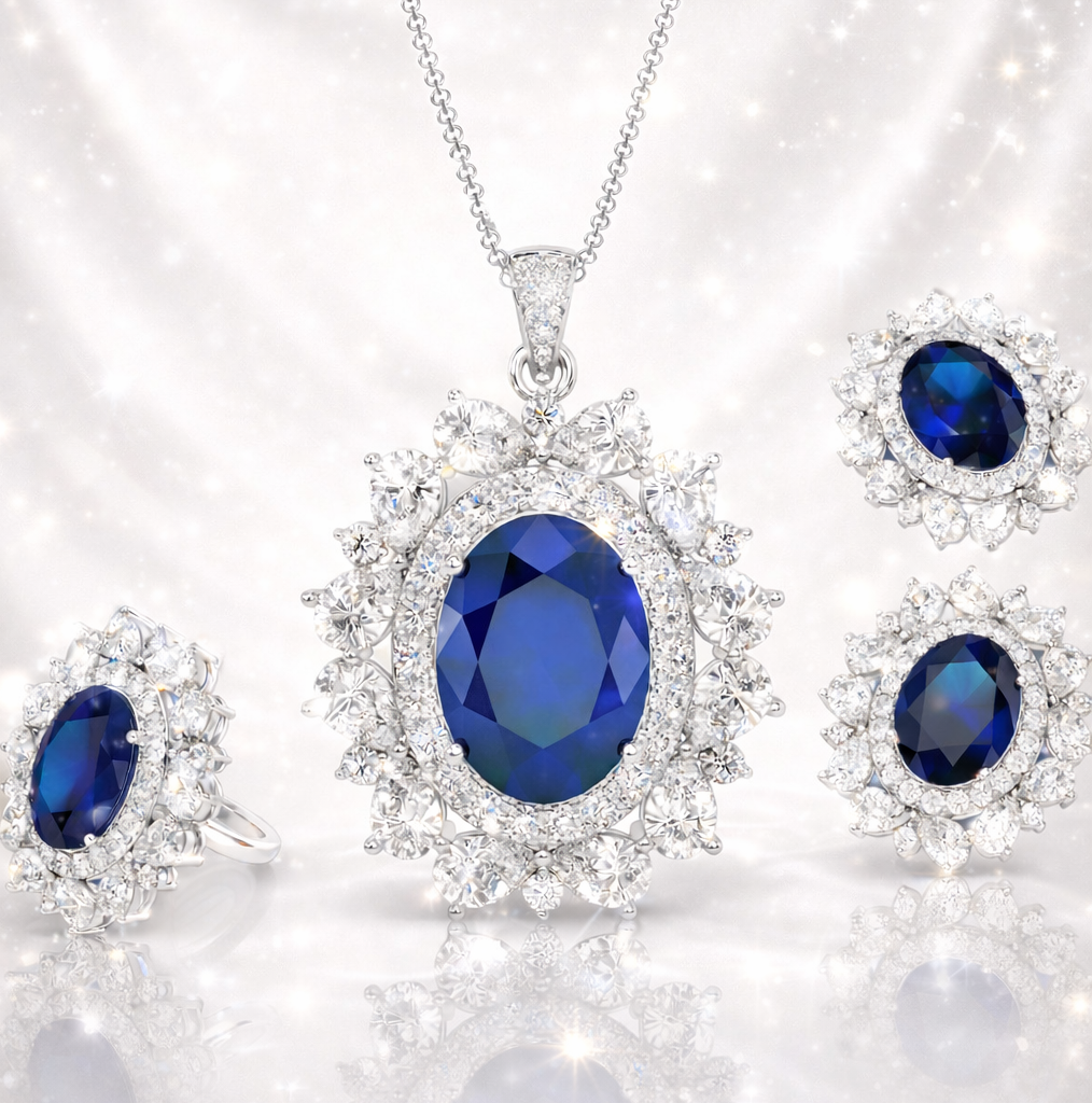 Regal Blue Necklace Set