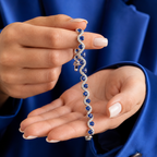 Midnight Sapphire Wave Bracelet