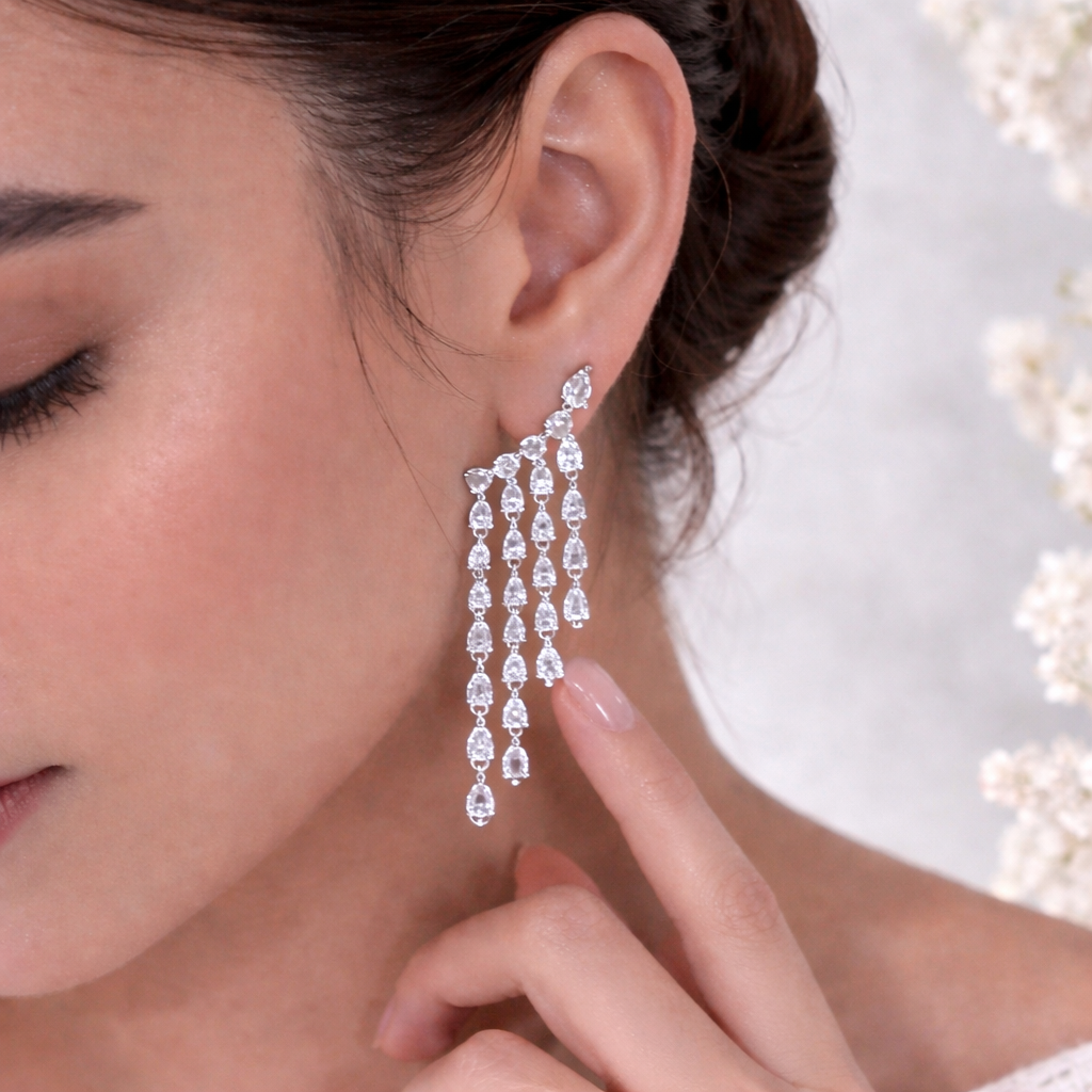 Royal Diamond Drops Earrings