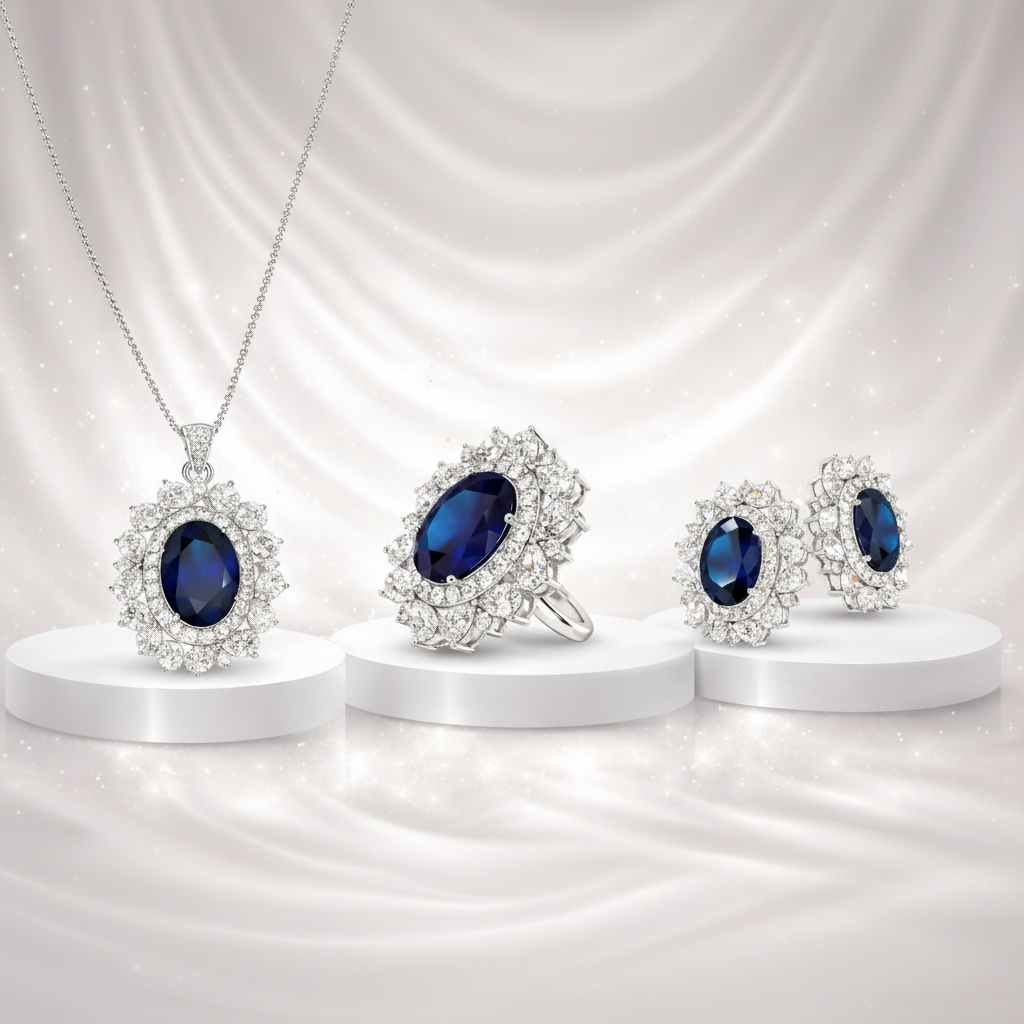 Regal Blue Necklace Set