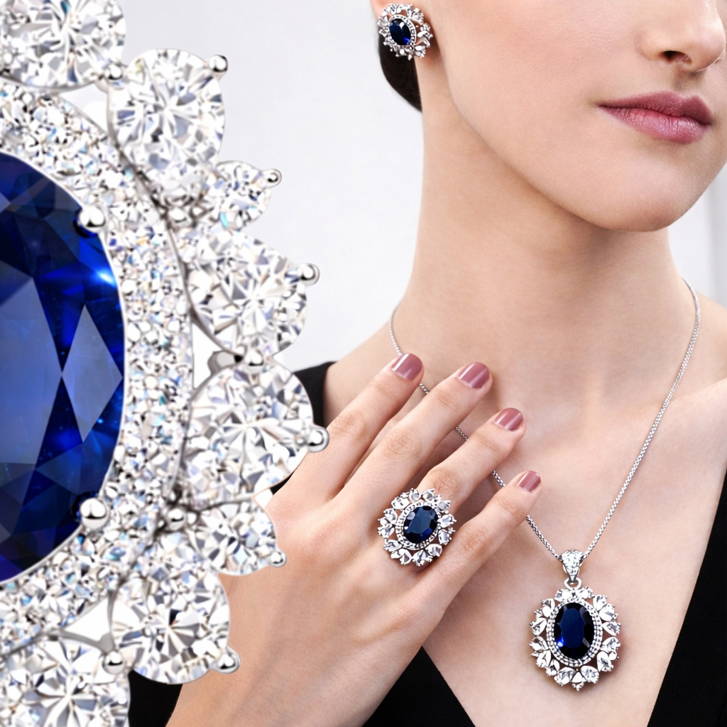 Regal Blue Necklace Set