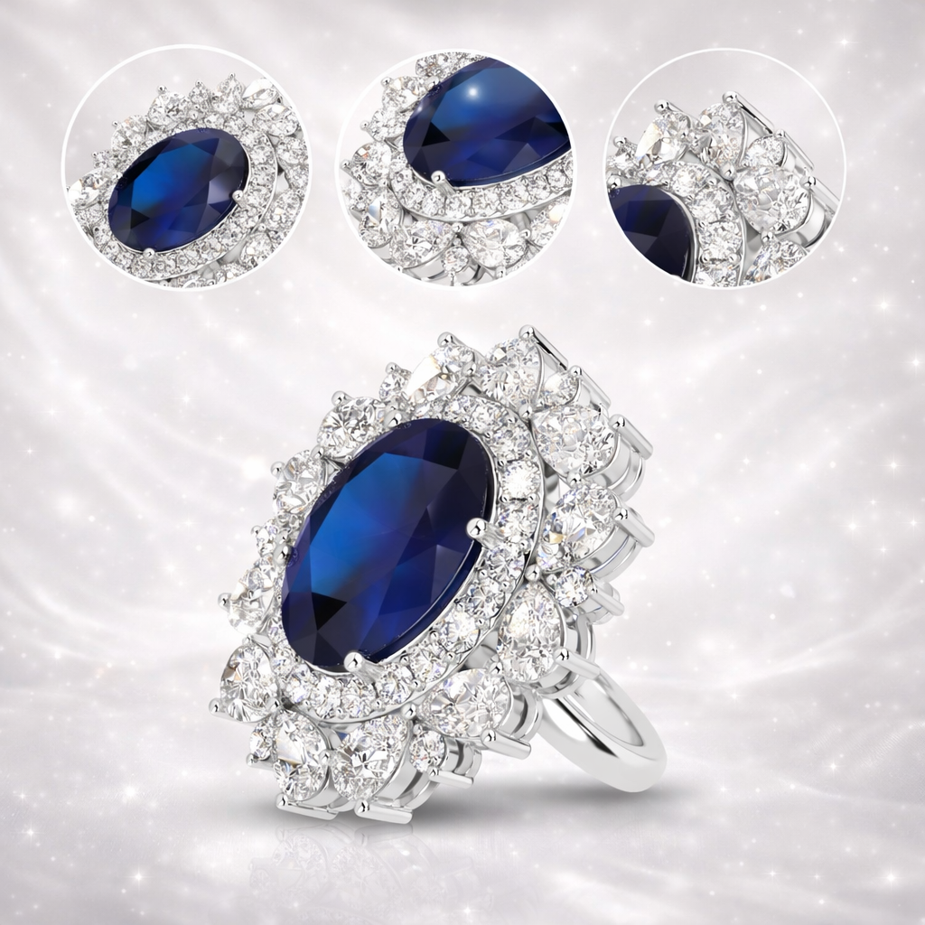 Regal Blue Necklace Set